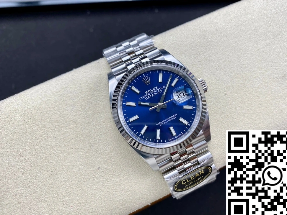 Datejust Clean Dial Blue M126234-0017 Rolex 36MM Factory 0405